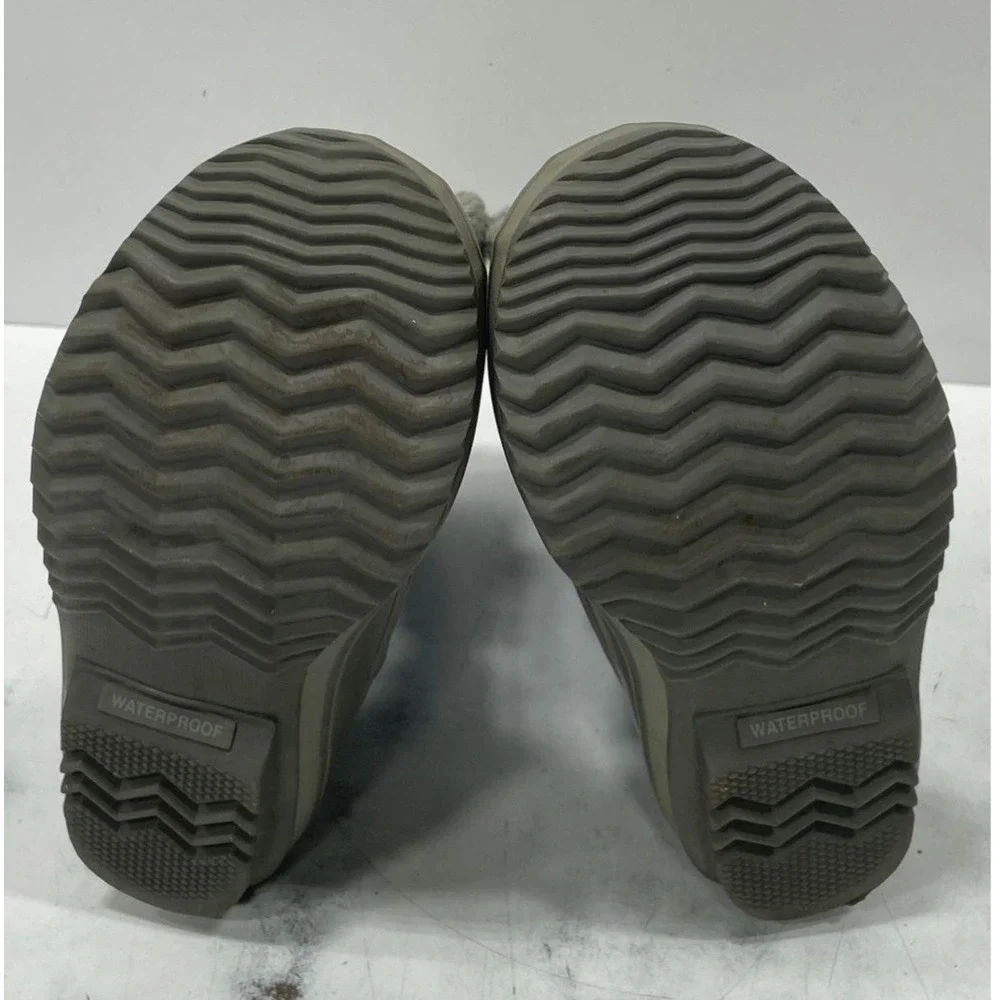 SOREL Yoot Pac Youth Size 6 Waterproof Insulated Snow Boots Gray Blue NY1814